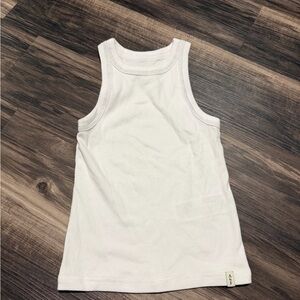 Abercrombie Kids Classic White Tank Top with Silver Detail